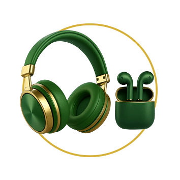 آیکن هدفون در صفحه اصلی آیکن هدفون در صفحه اصلی